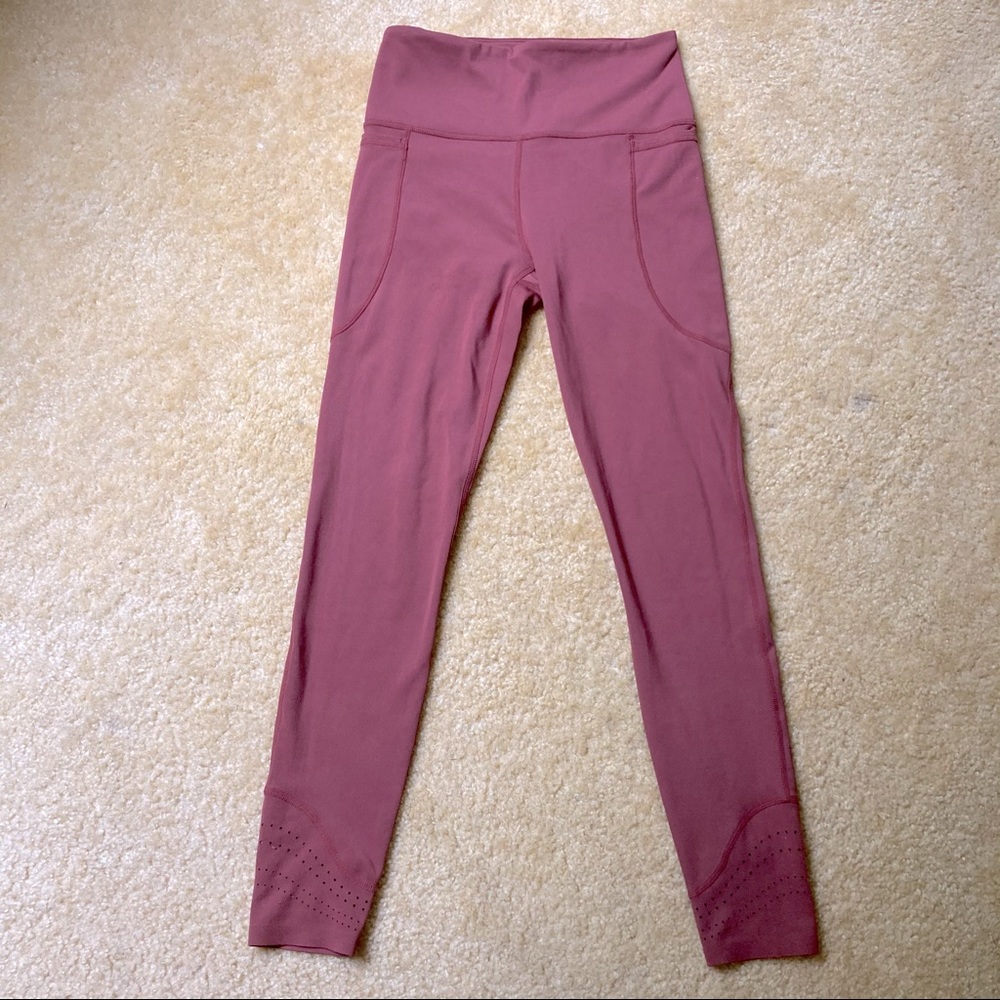 💙Light Maroon Leggings w/pockets on top